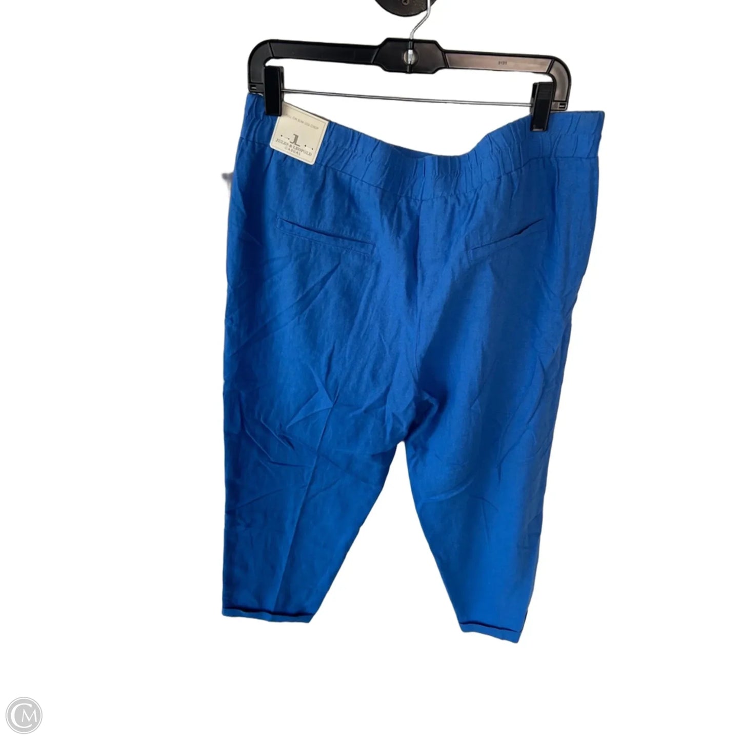 Pants Linen By Jules & Leopold In Blue, Size: M
