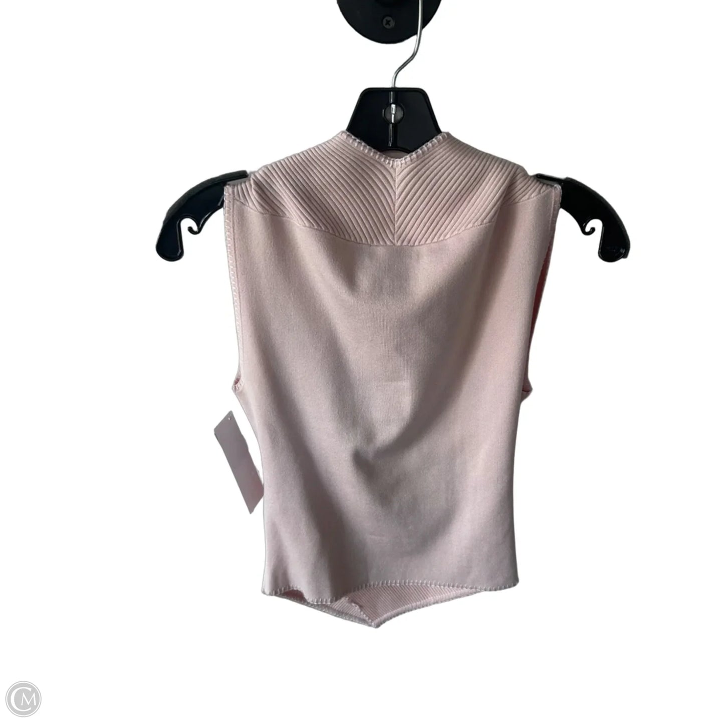 Vest Sweater By Clothes Mentor In Pink, Size: S