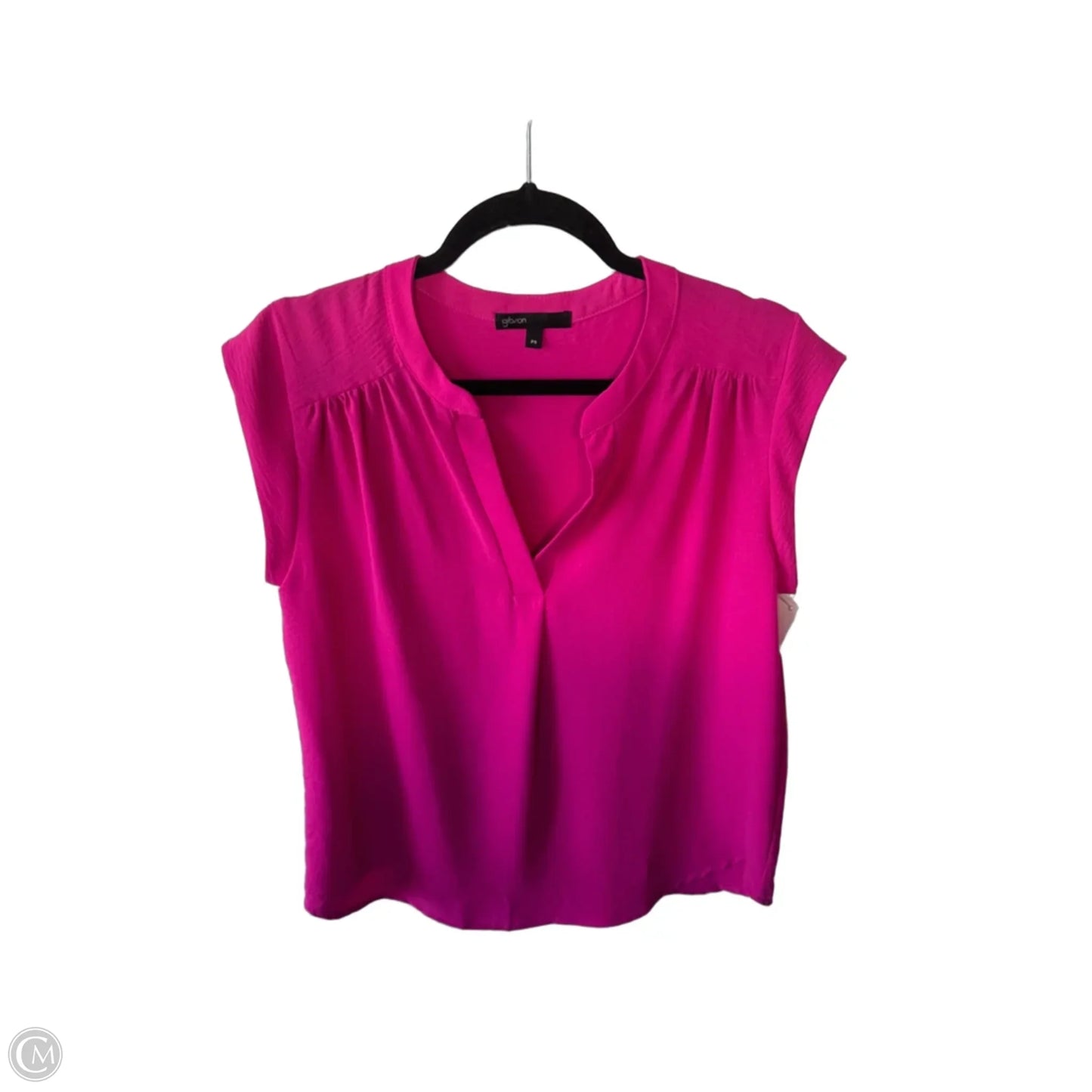Blouse Sleeveless By Gibson In Pink, Size: Sp
