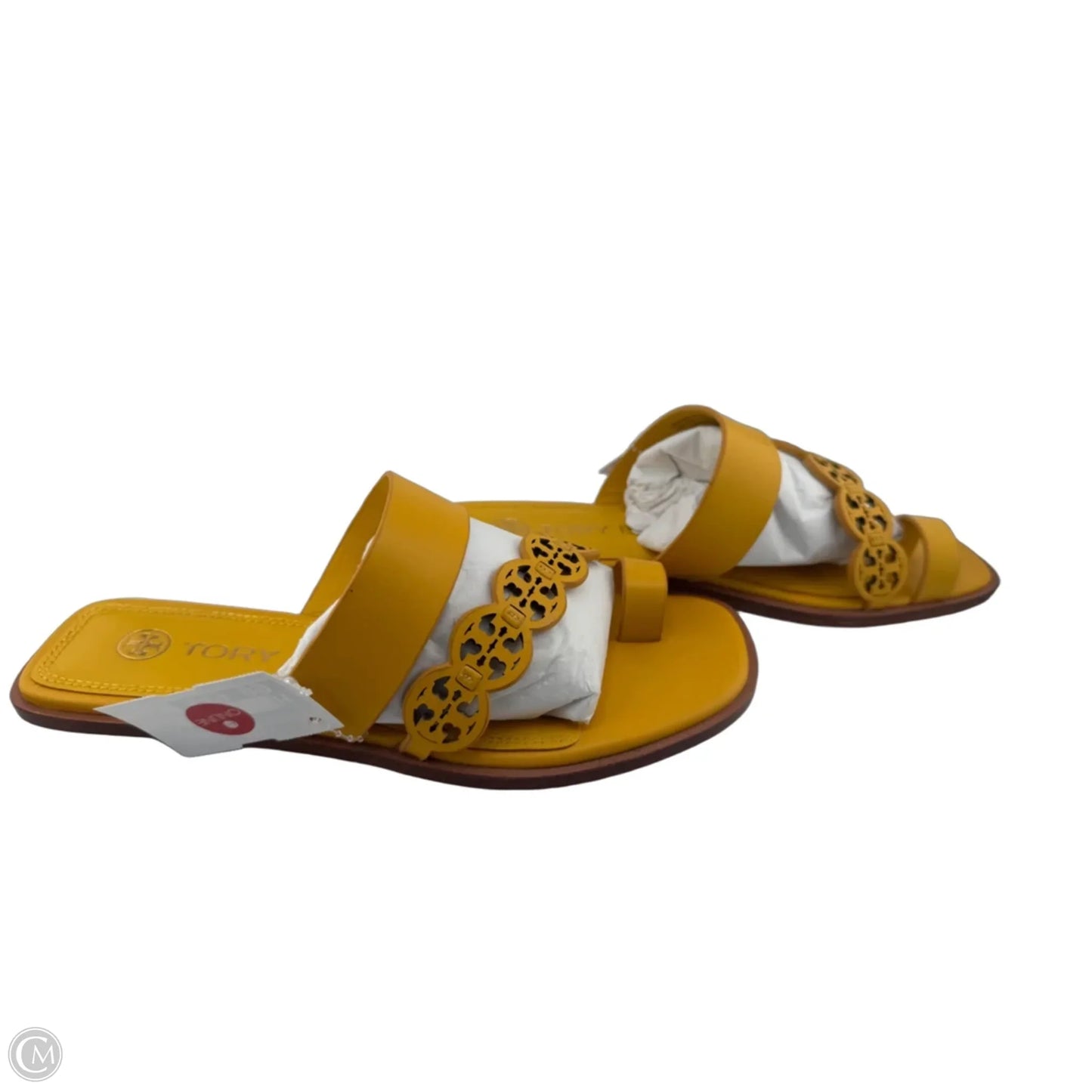 Sandals Designer By Tory Burch In Yellow, Size: 5.5
