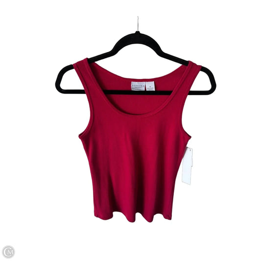 Tank Top By Sonoma In Red, Size: M