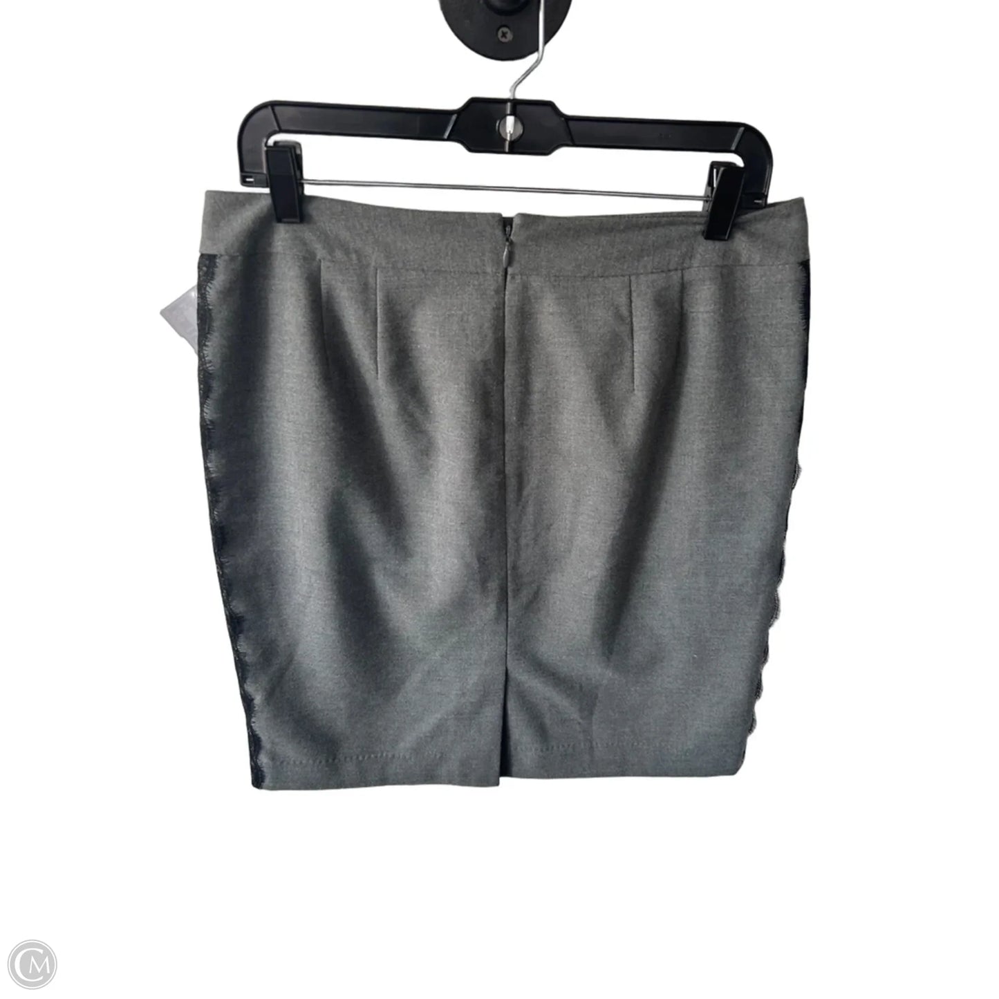 Skirt Mini & Short By Loft In Black & Grey, Size: 10p