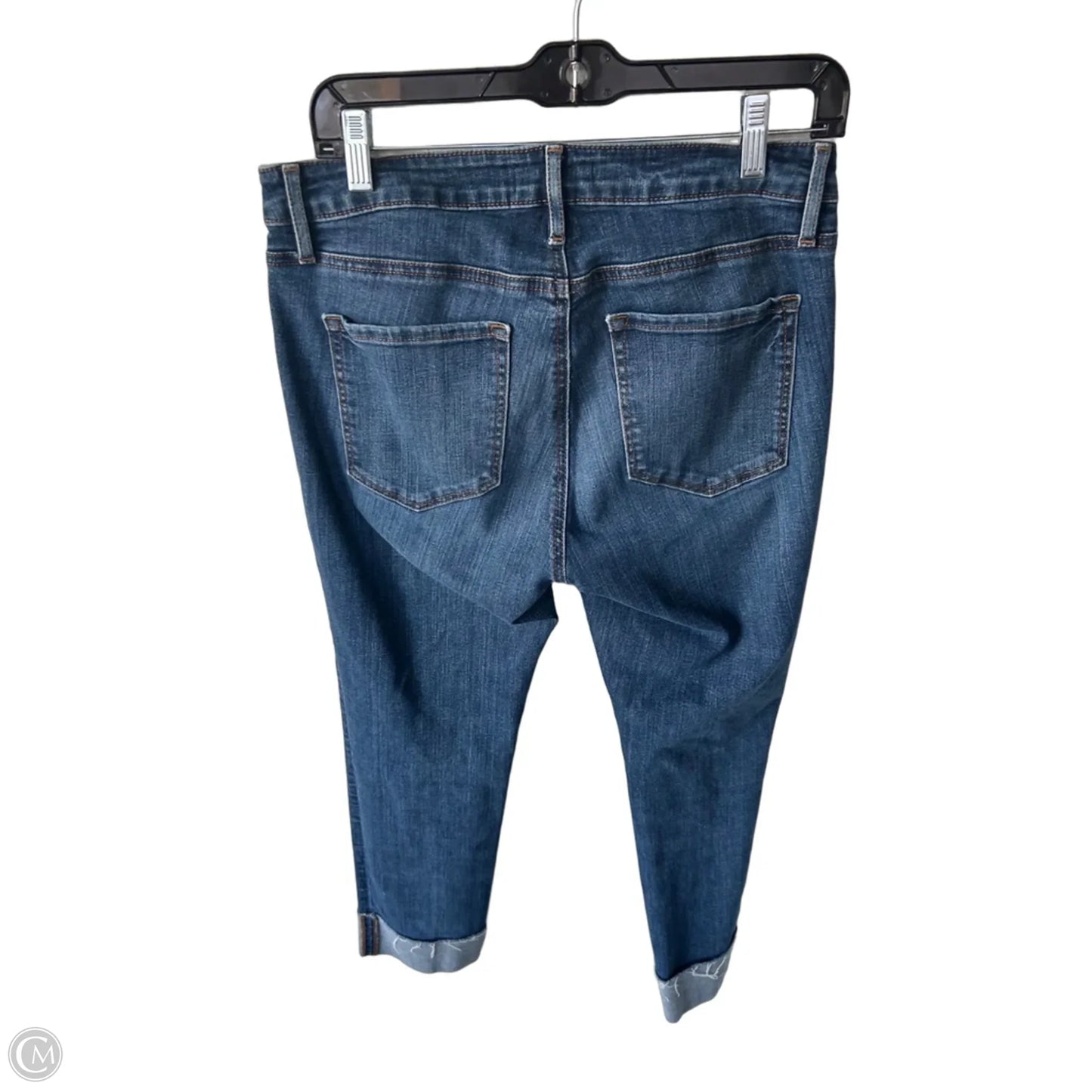 Jeans Straight By Loft In Blue Denim, Size: 8