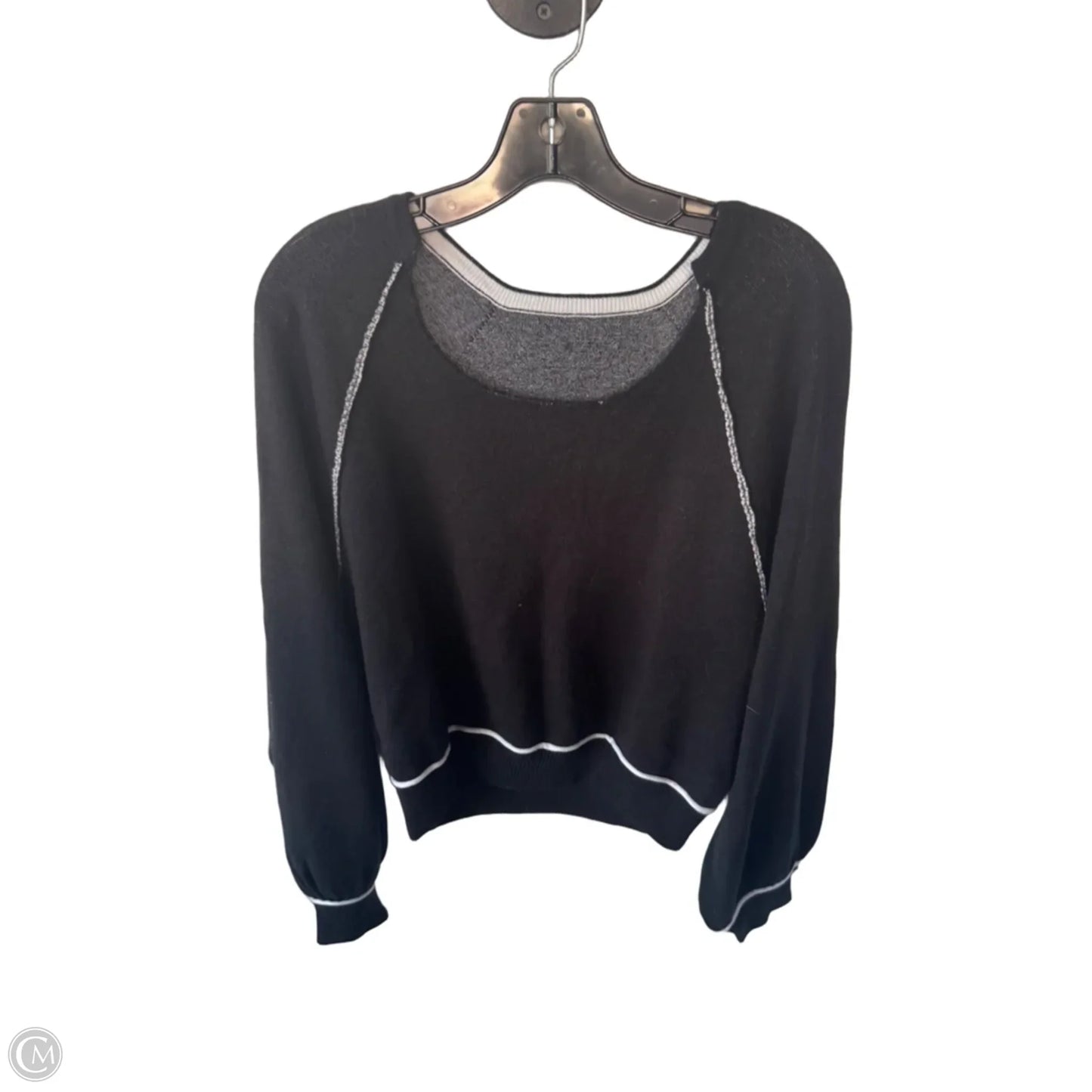 Sweater By Cme In Black & White, Size: M