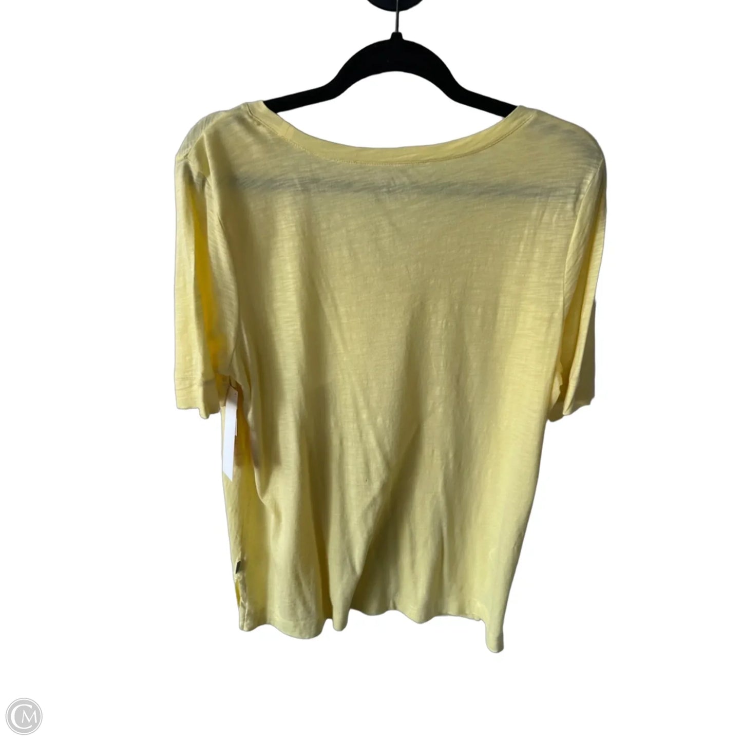 Tunic Short Sleeve By Eddie Bauer In Yellow, Size: L