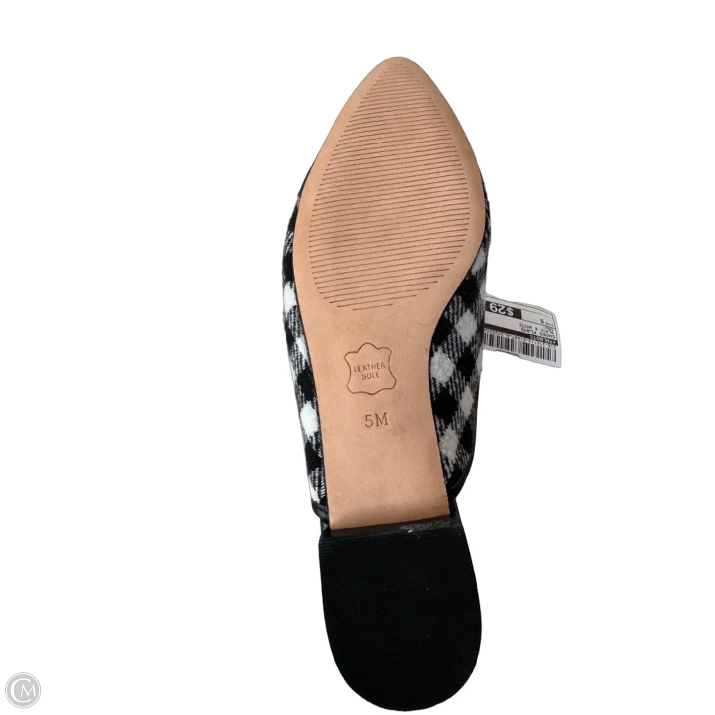 Shoes Flats By Talbots In Black & White, Size: 5