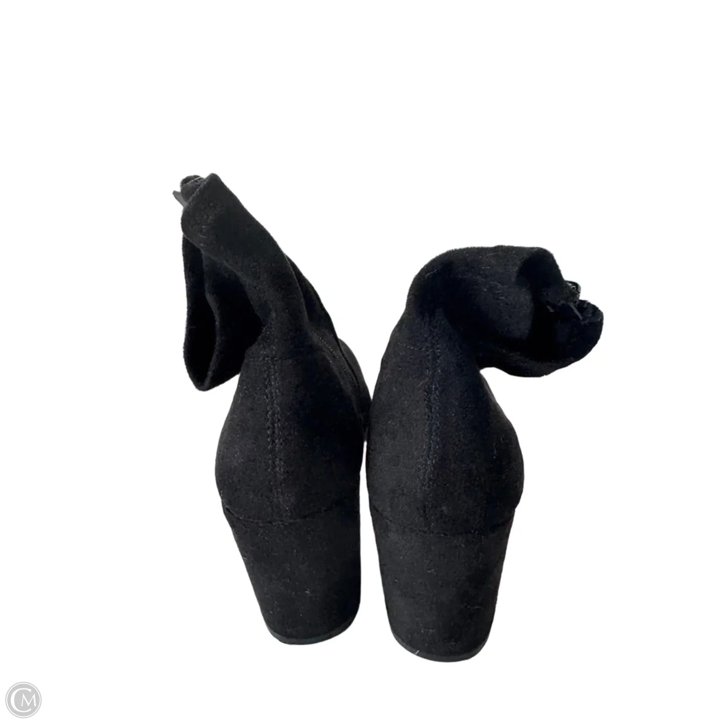 Boots Ankle Heels By Clothes Mentor In Black, Size: 9.5