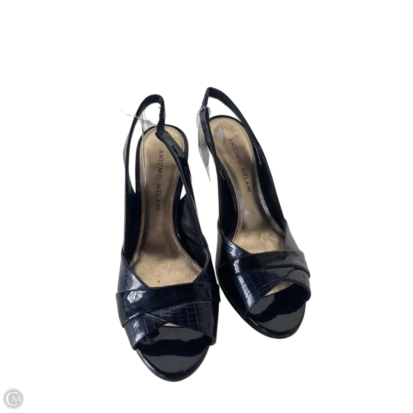 Sandals Heels Stiletto By Antonio Melani In Navy, Size: 6.5