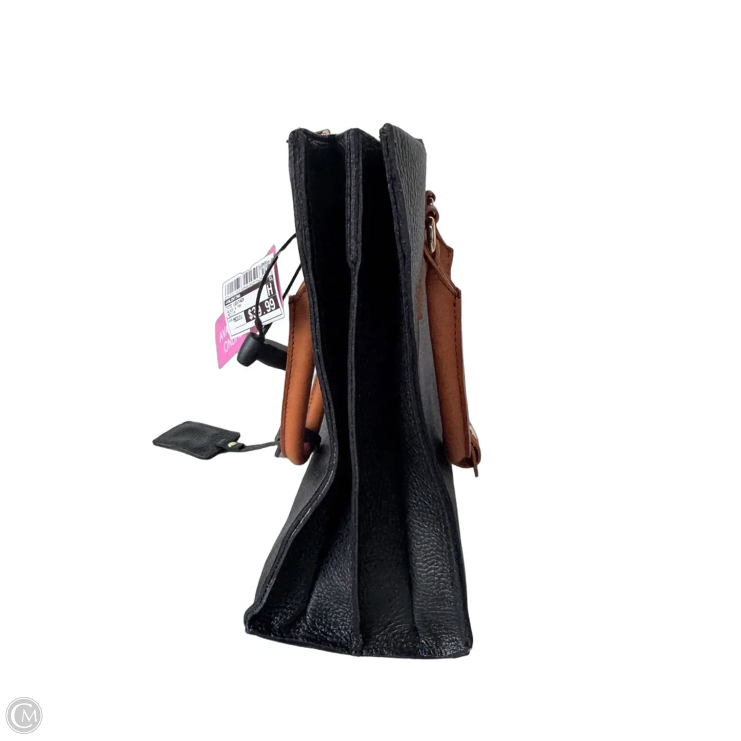Tote Leather By Valentina, Size: Medium