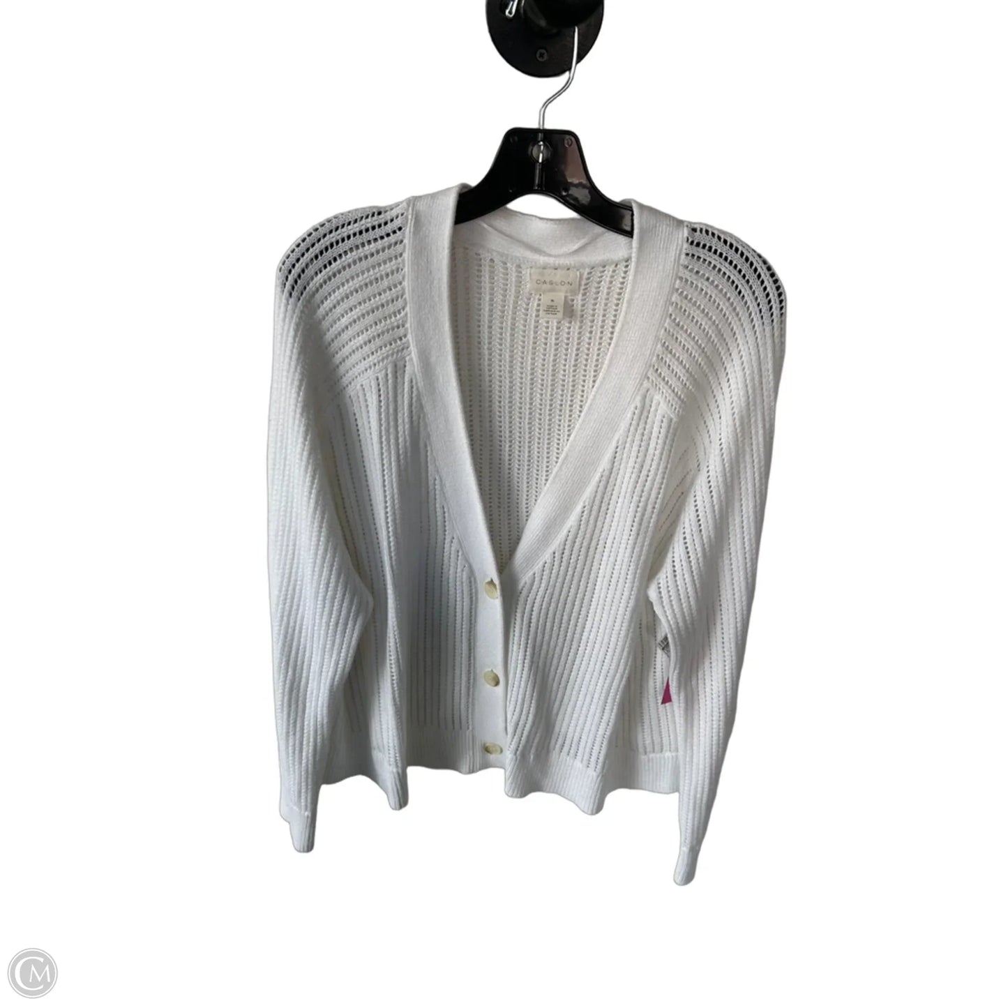 Sweater Cardigan By Caslon In White, Size: Xl