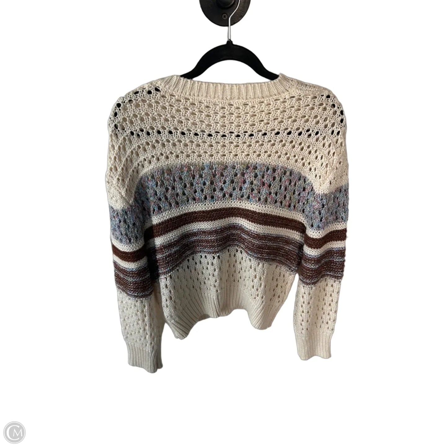Sweater By Natural Reflections In Cream, Size: M