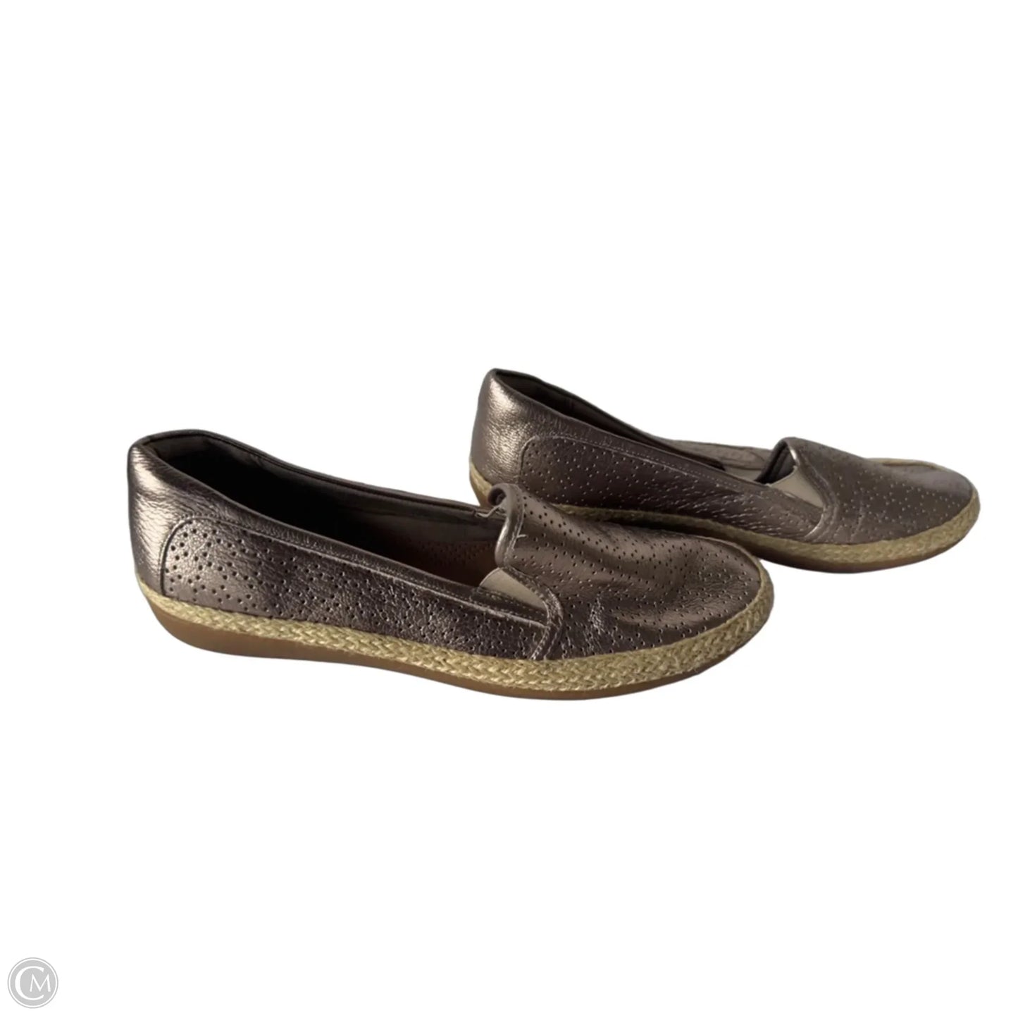 Shoes Flats By Clarks In Gold, Size: 7