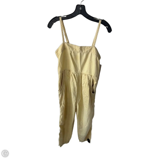 Jumpsuit By Anthropologie In Yellow Denim, Size: S