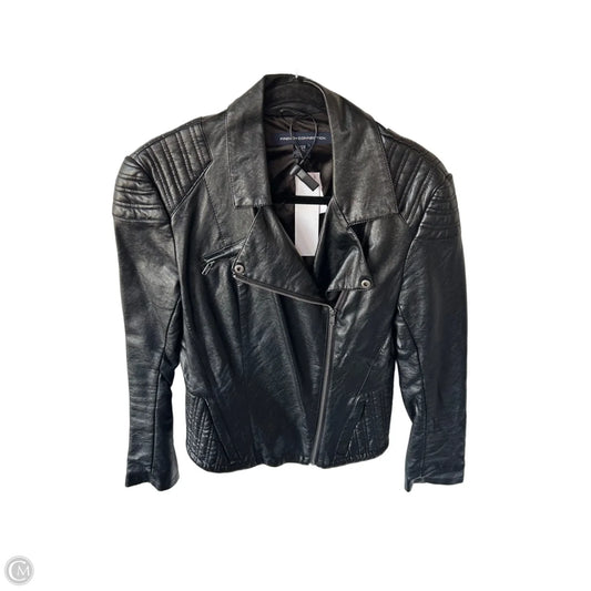 Jacket Moto By French Connection In Black, Size: M