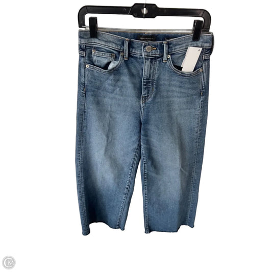 Jeans Wide Leg By Banana Republic In Blue Denim, Size: 4p