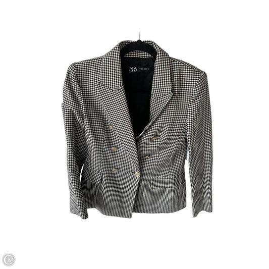 Blazer By Zara In Black & White, Size: M
