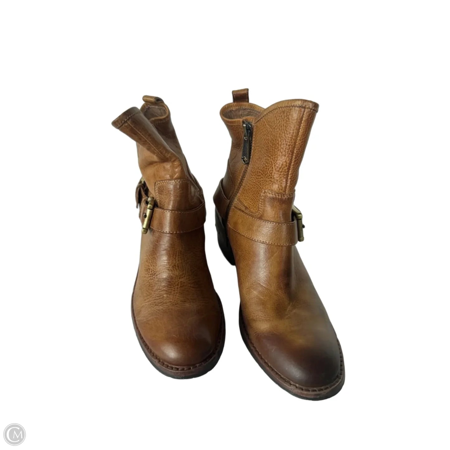 Boots Ankle Heels By Donald Pliner In Brown, Size: 6.5
