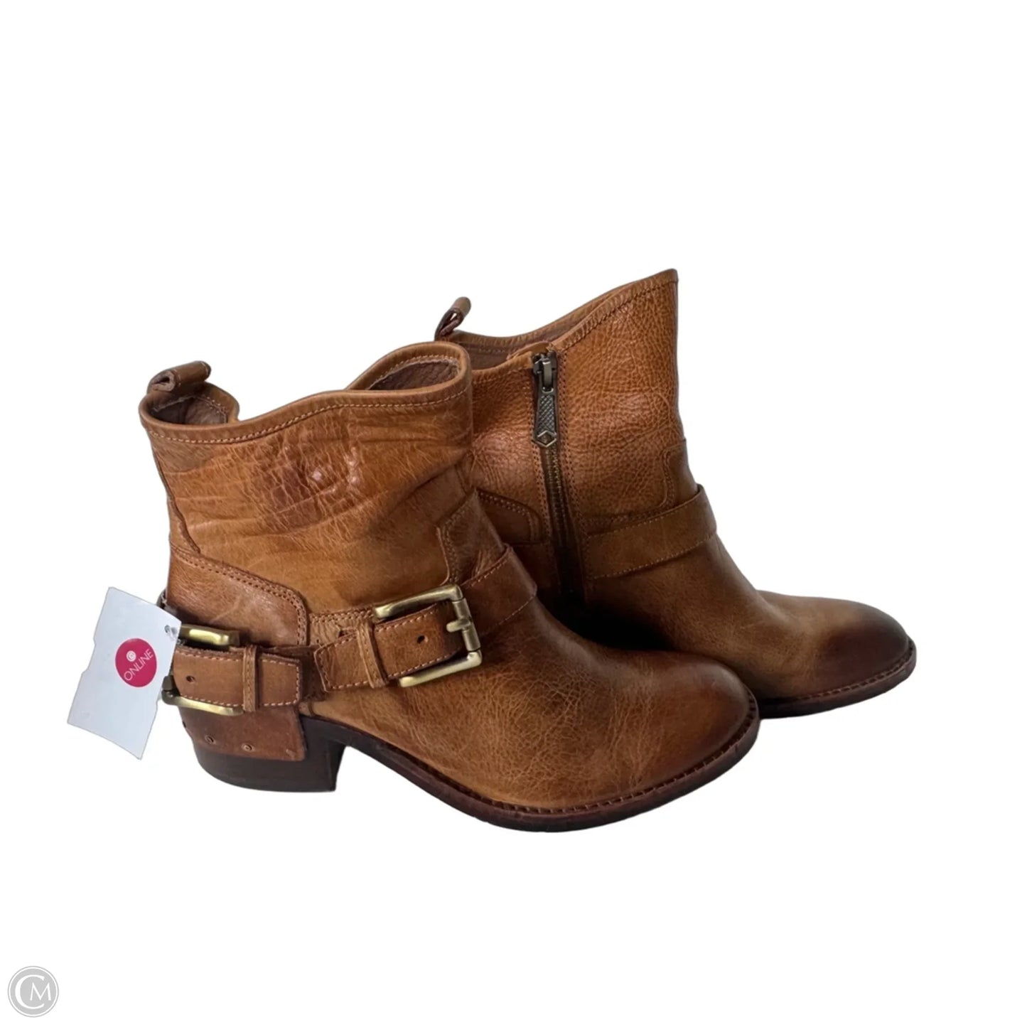 Boots Ankle Heels By Donald Pliner In Brown, Size: 6.5