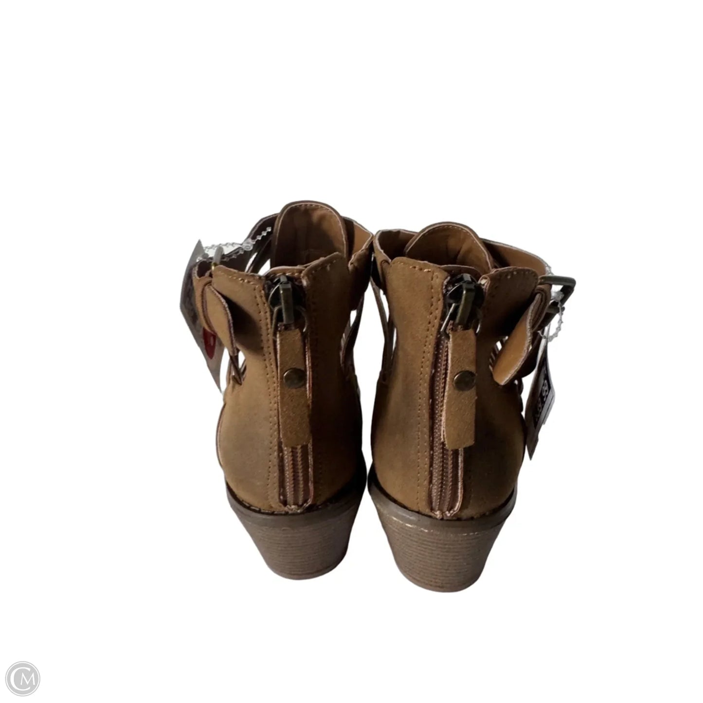 Boots Ankle Heels By G By Guess In Brown, Size: 7