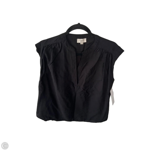 Blouse Sleeveless By Loft In Black, Size: Xs