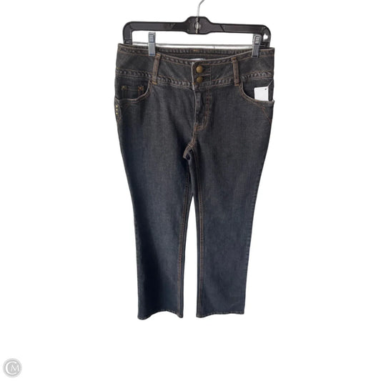 Jeans Straight By Cabi In Black Denim, Size: 6