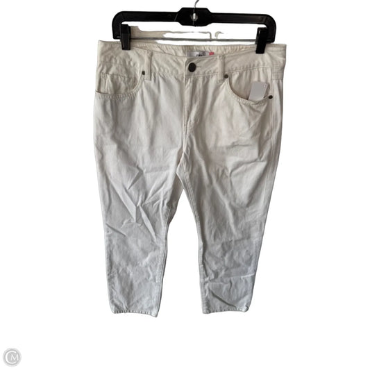 Jeans Boyfriend By Cabi In White Denim, Size: 6