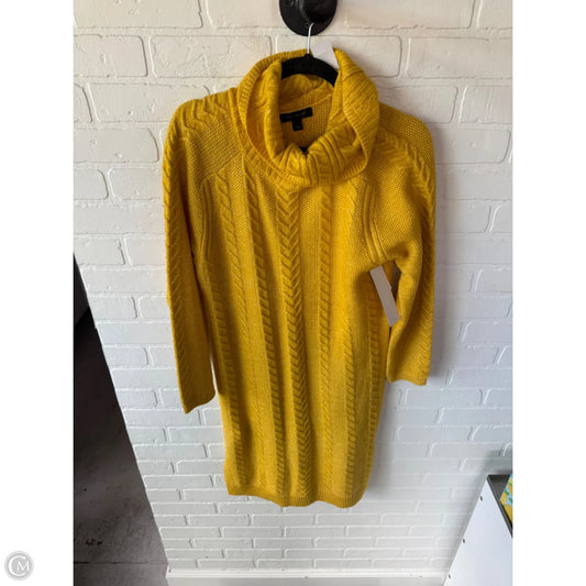 Dress Sweater By Ann Taylor In Yellow, Size: S