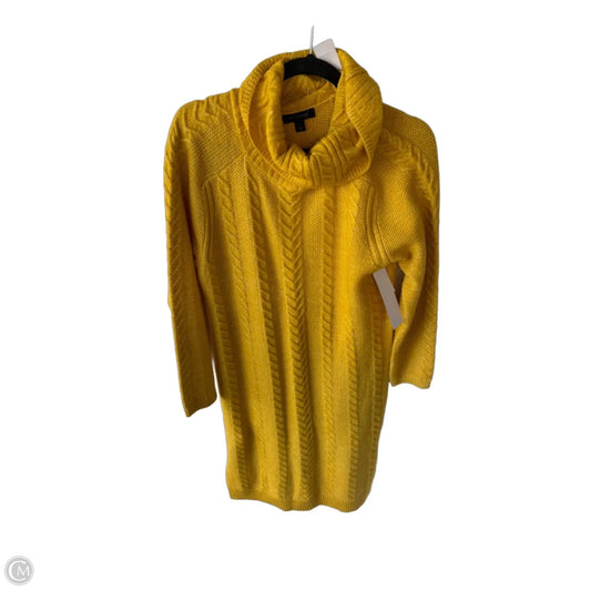 Dress Sweater By Ann Taylor In Yellow, Size: S