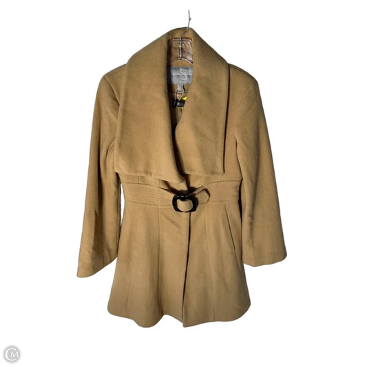 Coat Peacoat By Jessica Simpson In Gold & Tan, Size: M