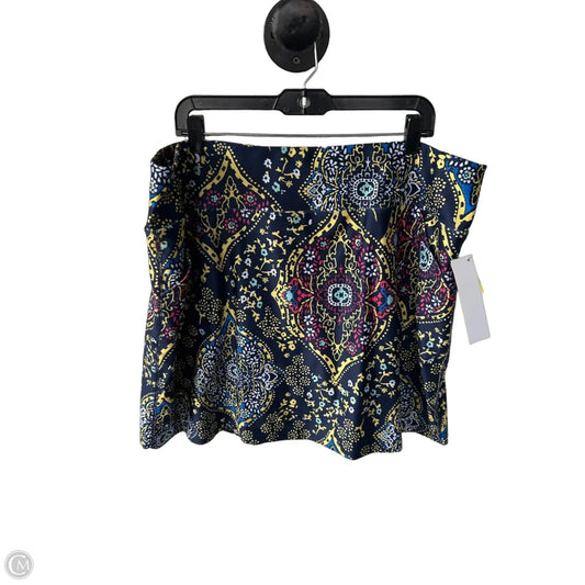Skort By Tribal In Blue & Yellow, Size: 18