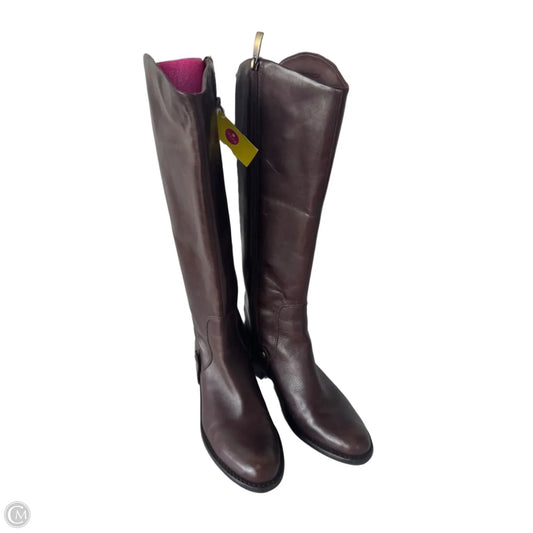 Boots Knee Flats By Via Spiga In Brown, Size: 6.5