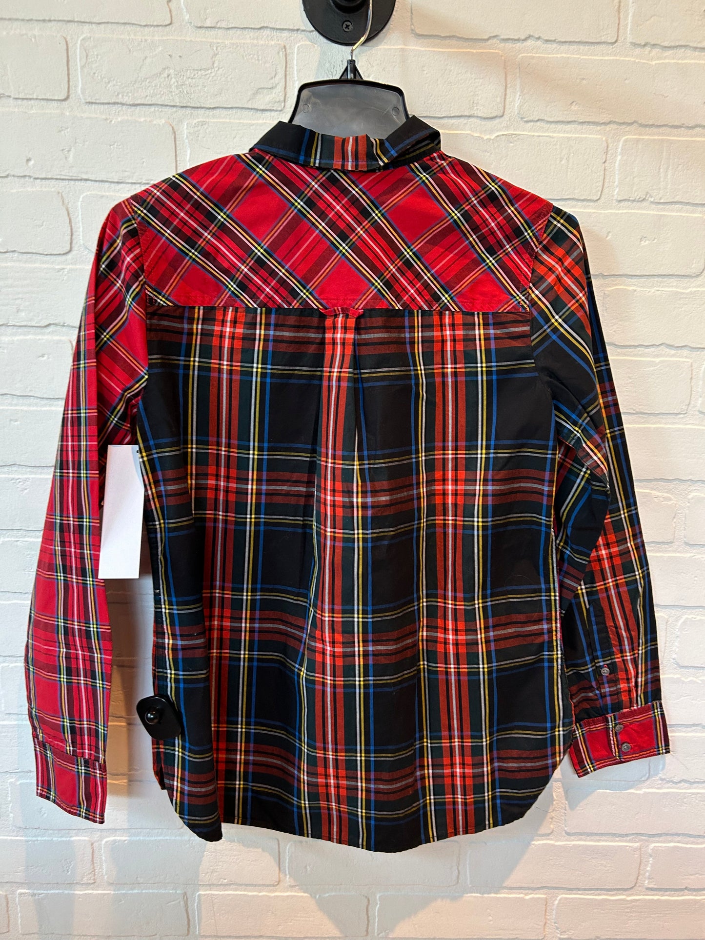 Plaid Blouse Long Sleeve J Crew, Size 8