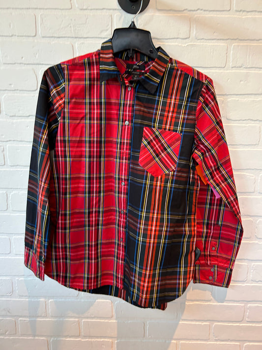 Plaid Blouse Long Sleeve J Crew, Size 8