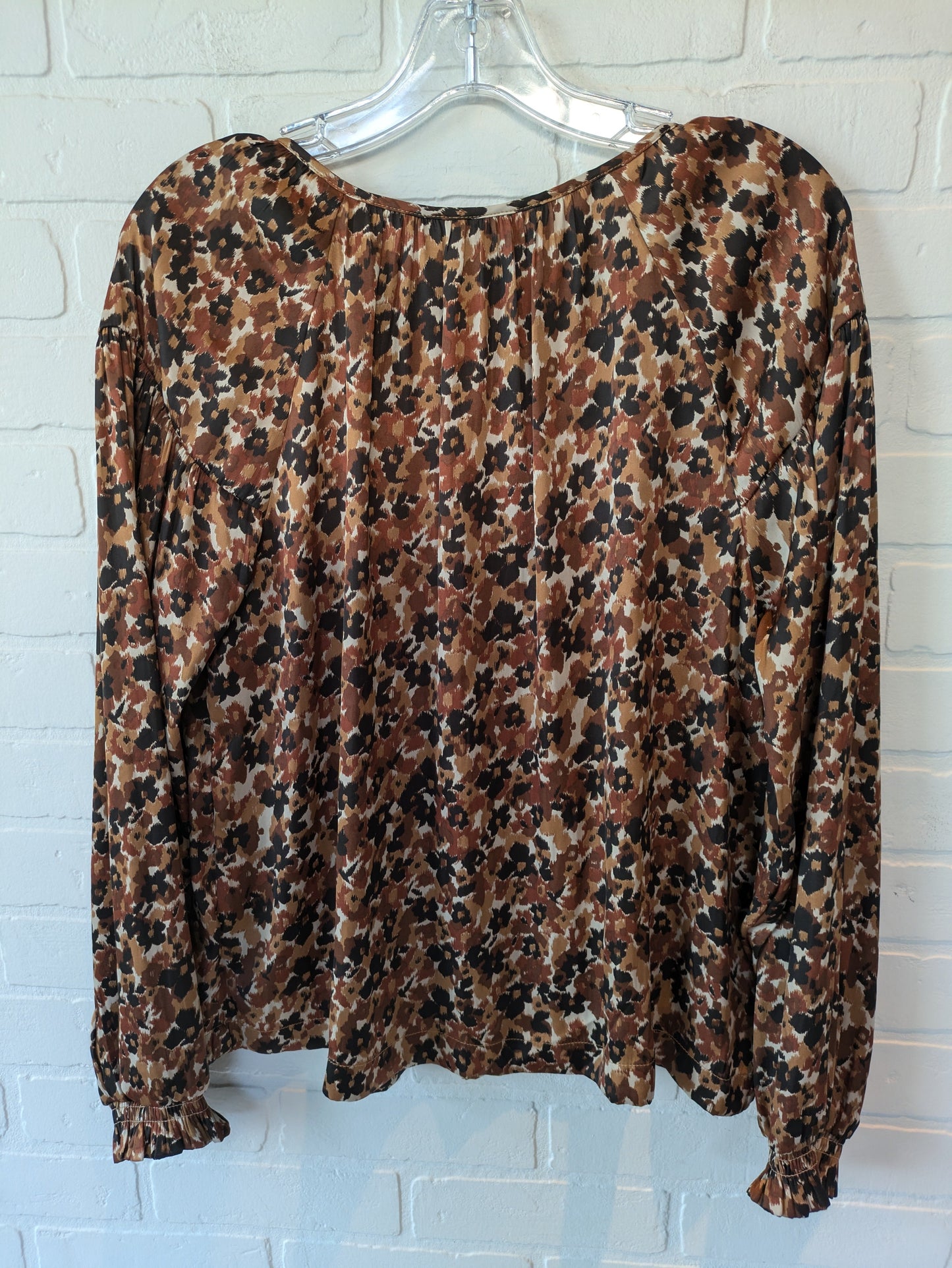 Animal Print Top Long Sleeve Gap, Size M