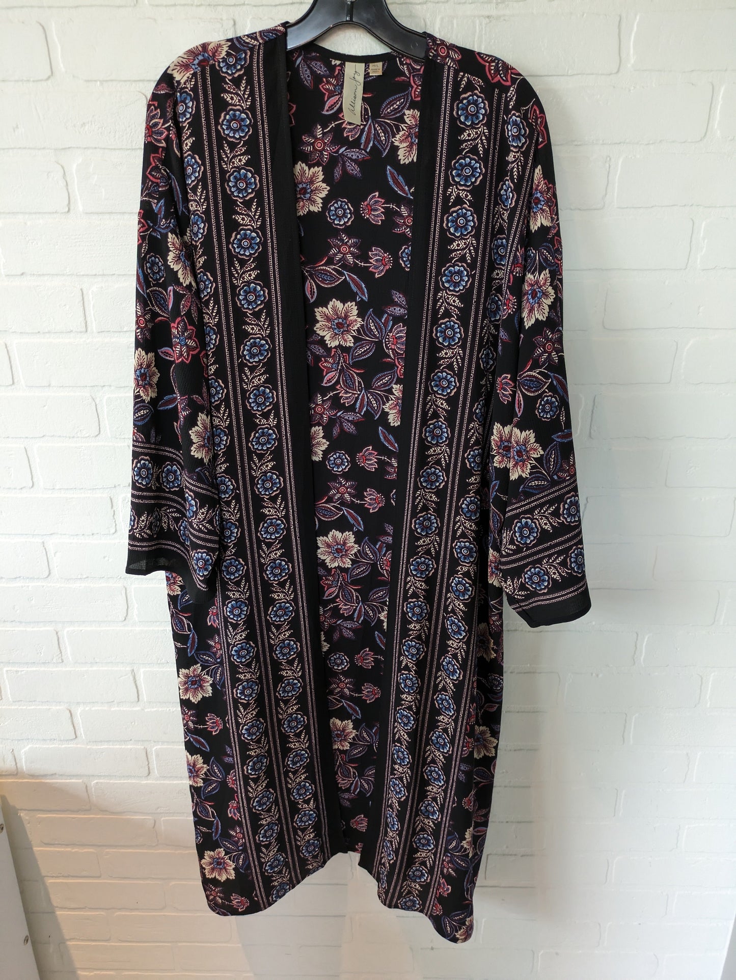 Black Floral Kimono Allison Joy, Size M