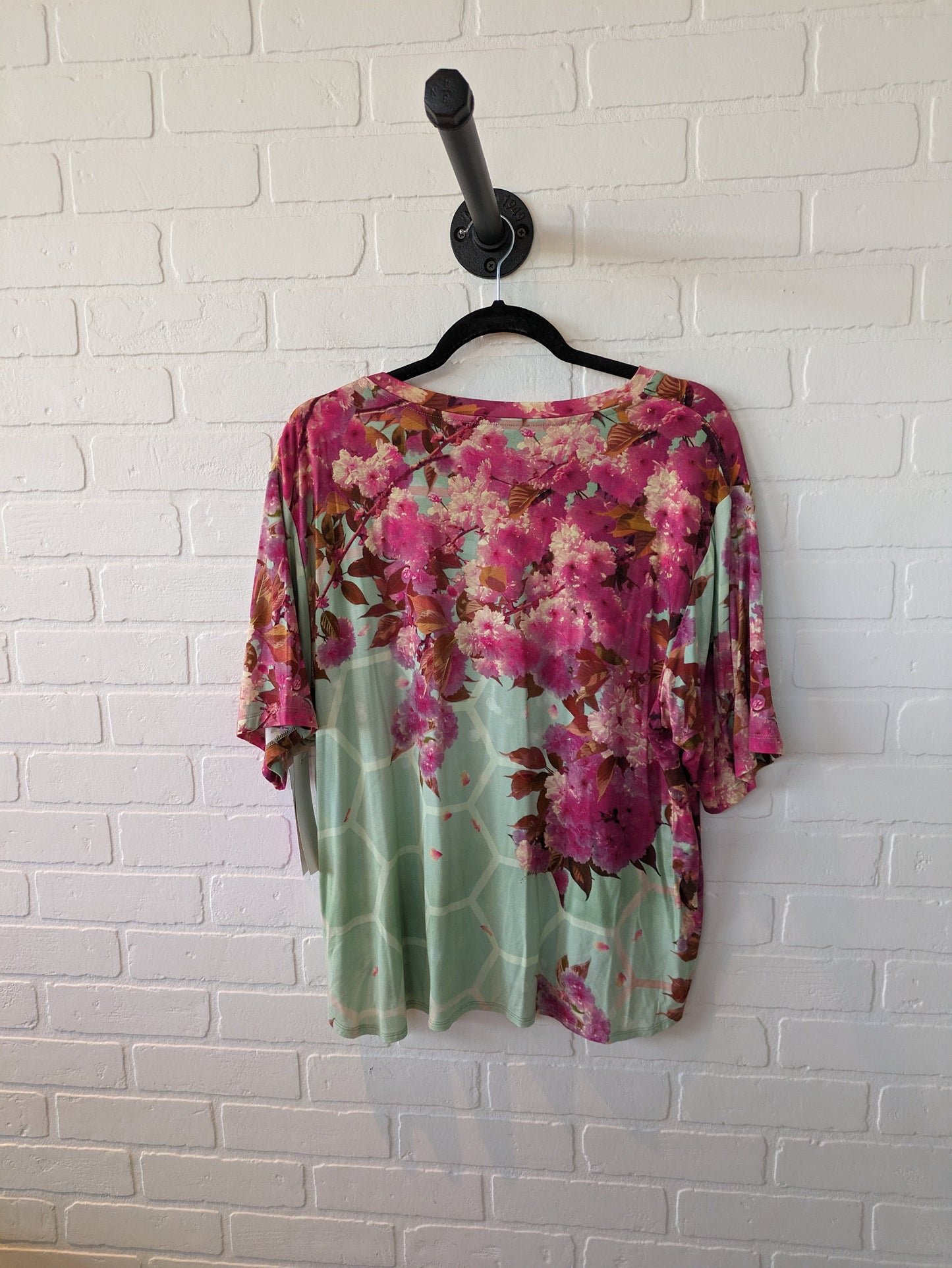 Top Short Sleeve Designer By Johnny Was  Size: L