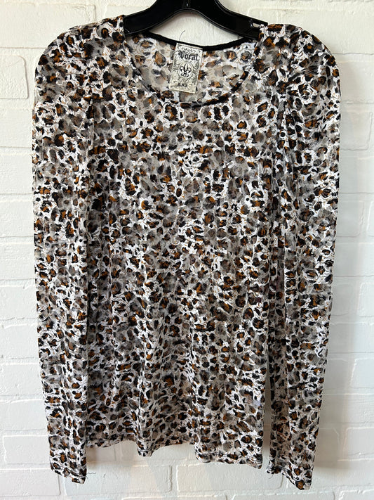 Animal Print Top Long Sleeve Vocal, Size S