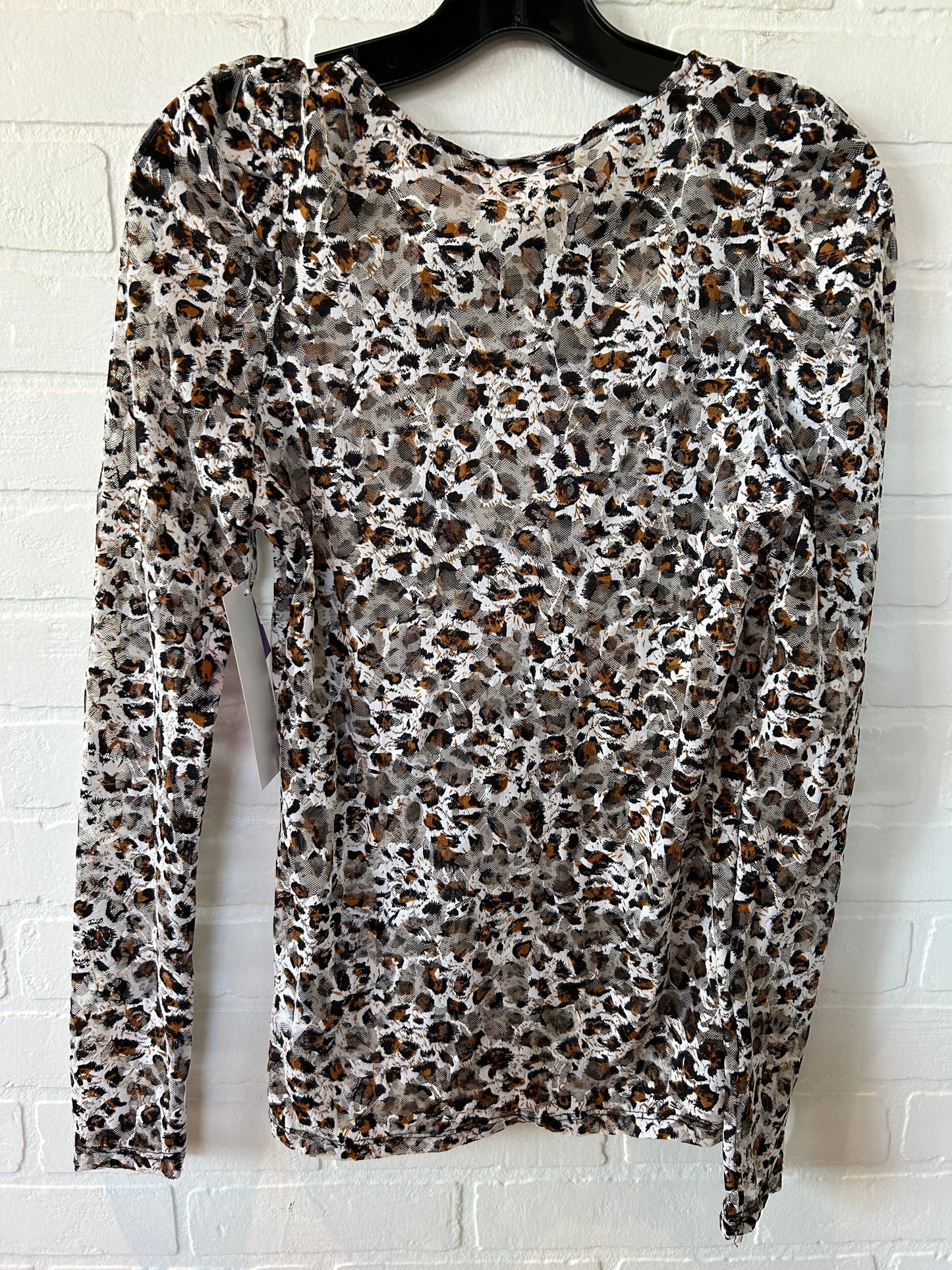 Animal Print Top Long Sleeve Vocal, Size S