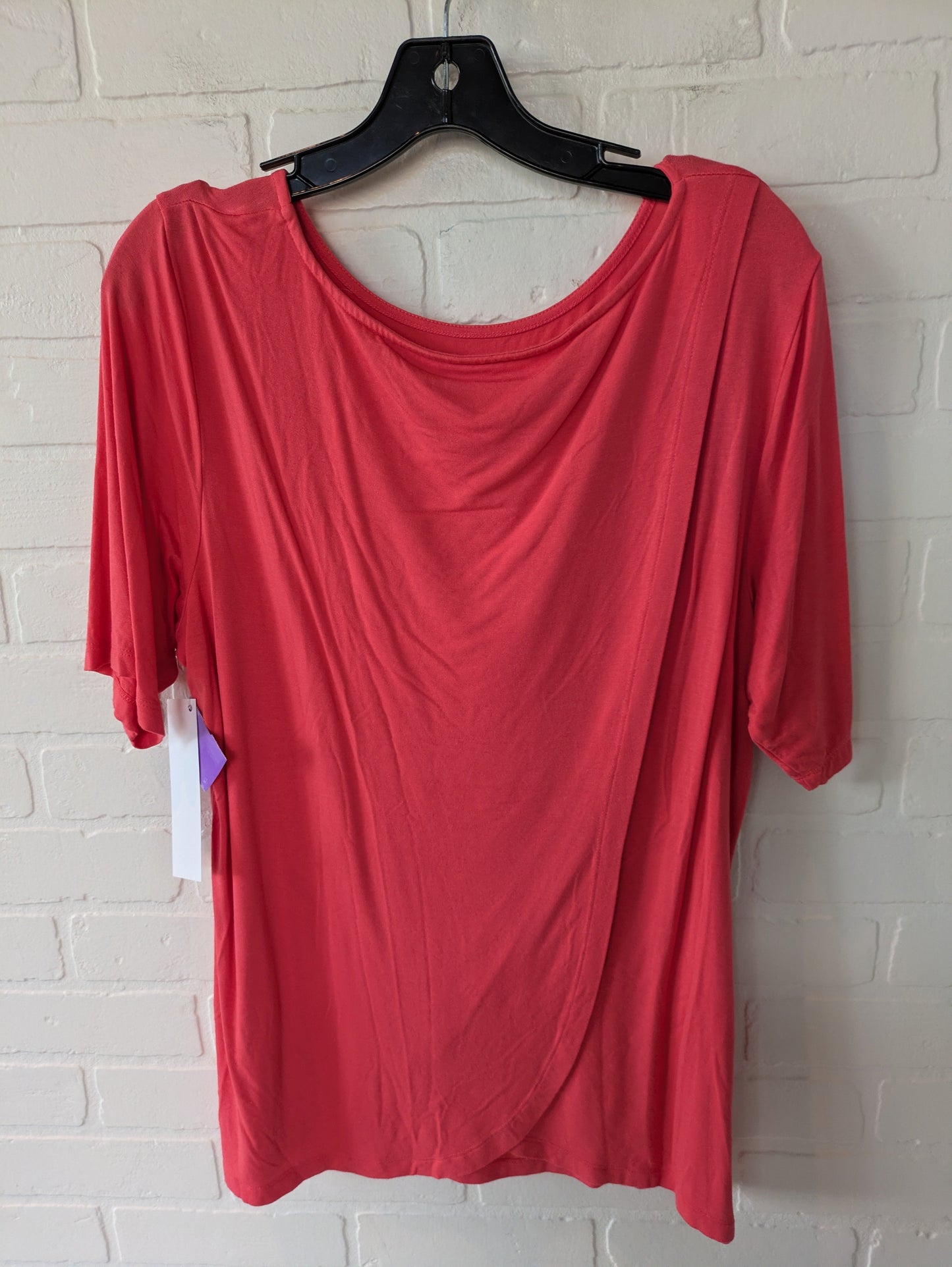 Red Top Short Sleeve Basic Christopher And Banks, Size Xl