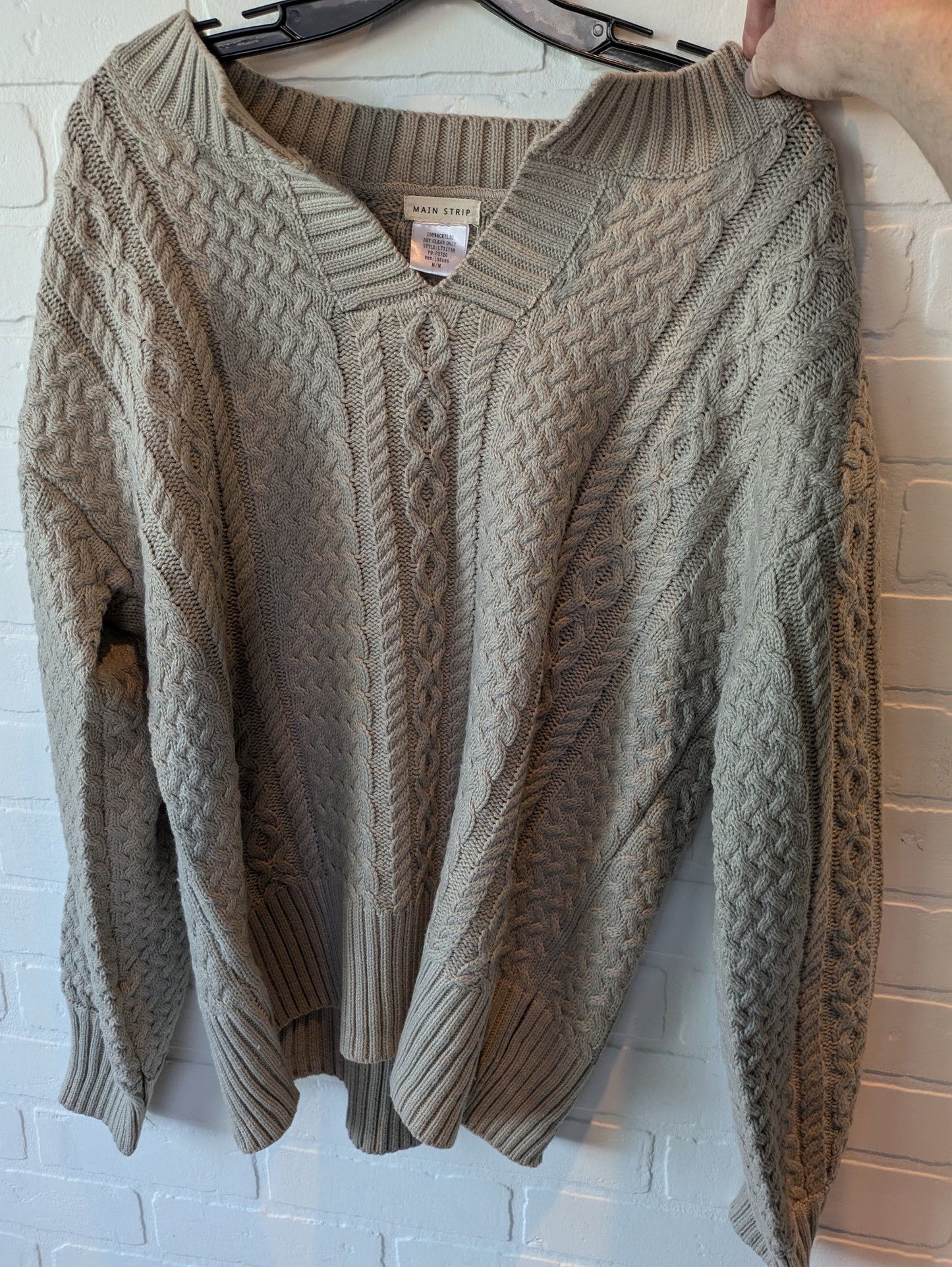 Tan Sweater Main Strip, Size M