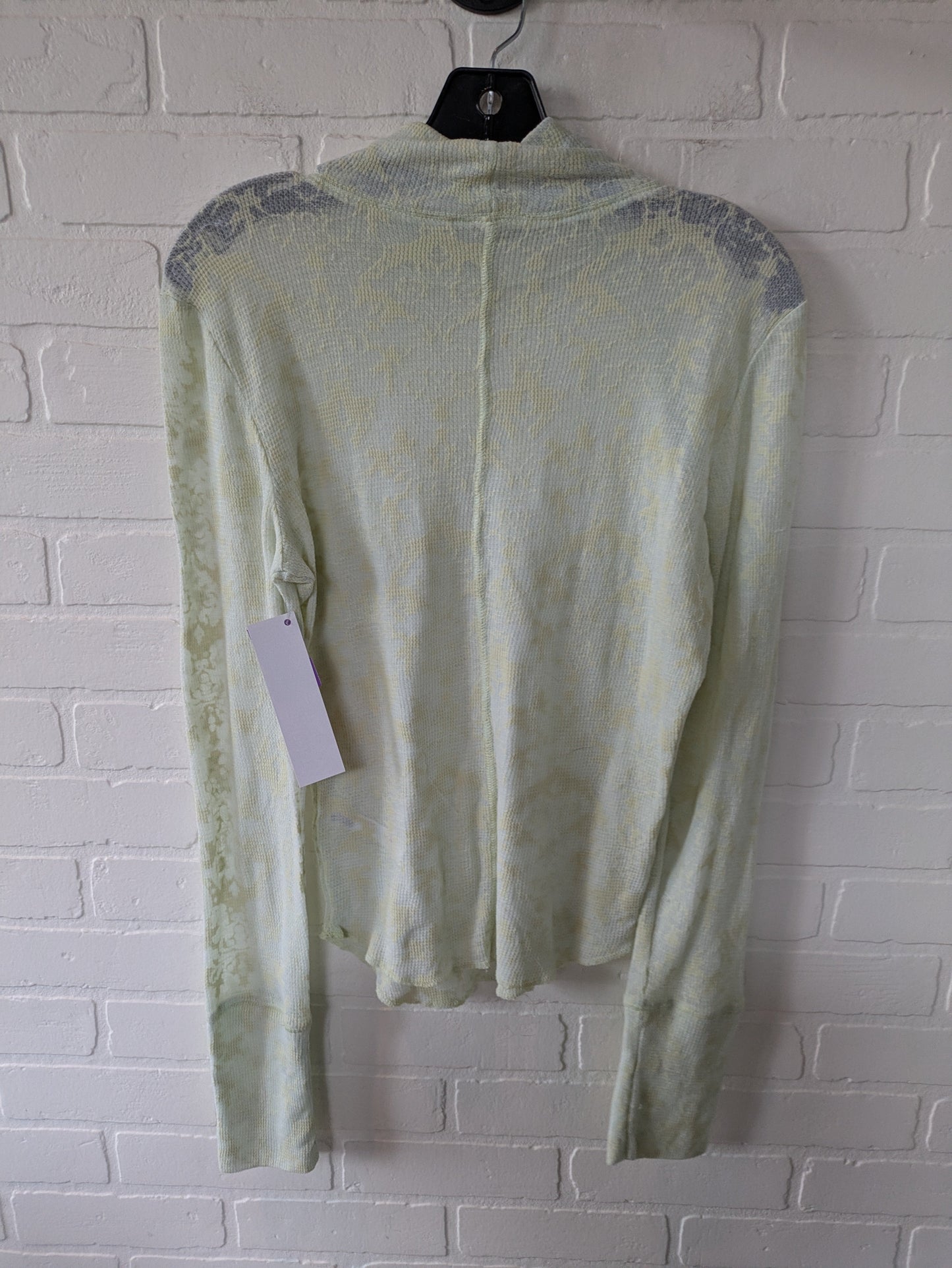 Green Top Long Sleeve Free People, Size M