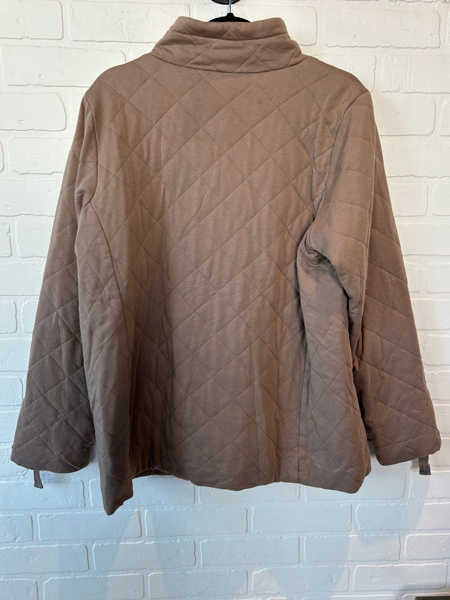 Tan Jacket Puffer & Quilted Lands End, Size 1x