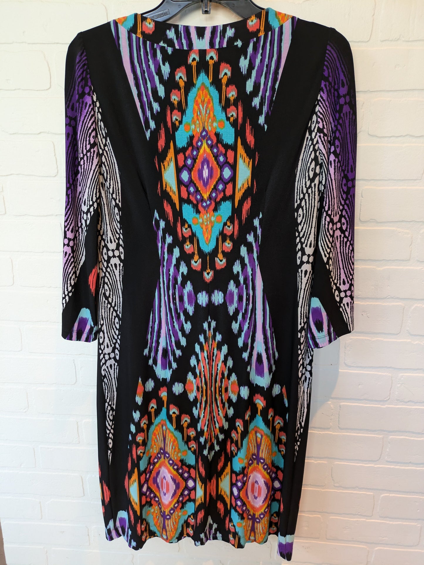 Black & Purple Dress Casual Short Chicos, Size S