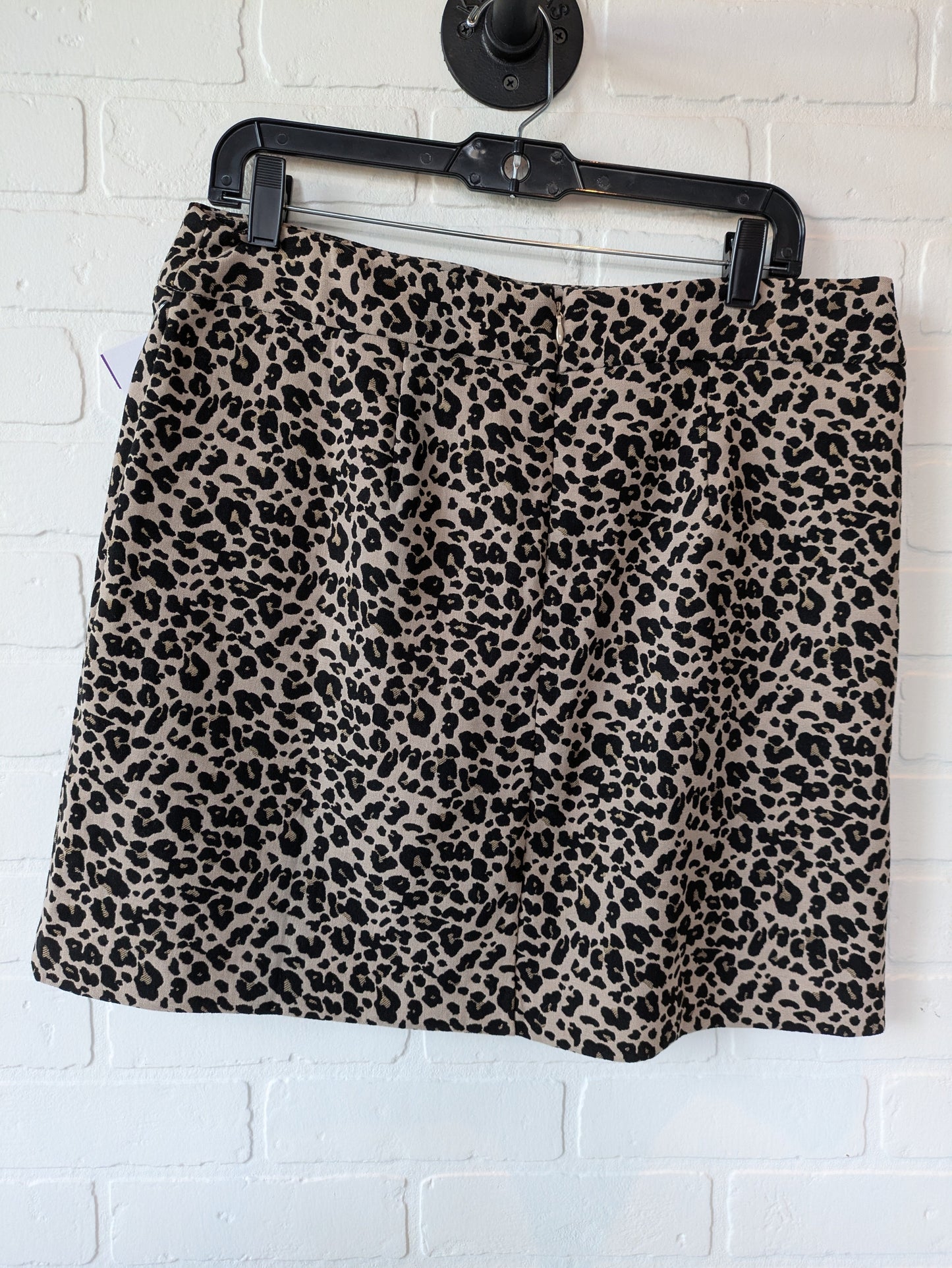 Animal Print Skirt Mini & Short Loft, Size 12petite