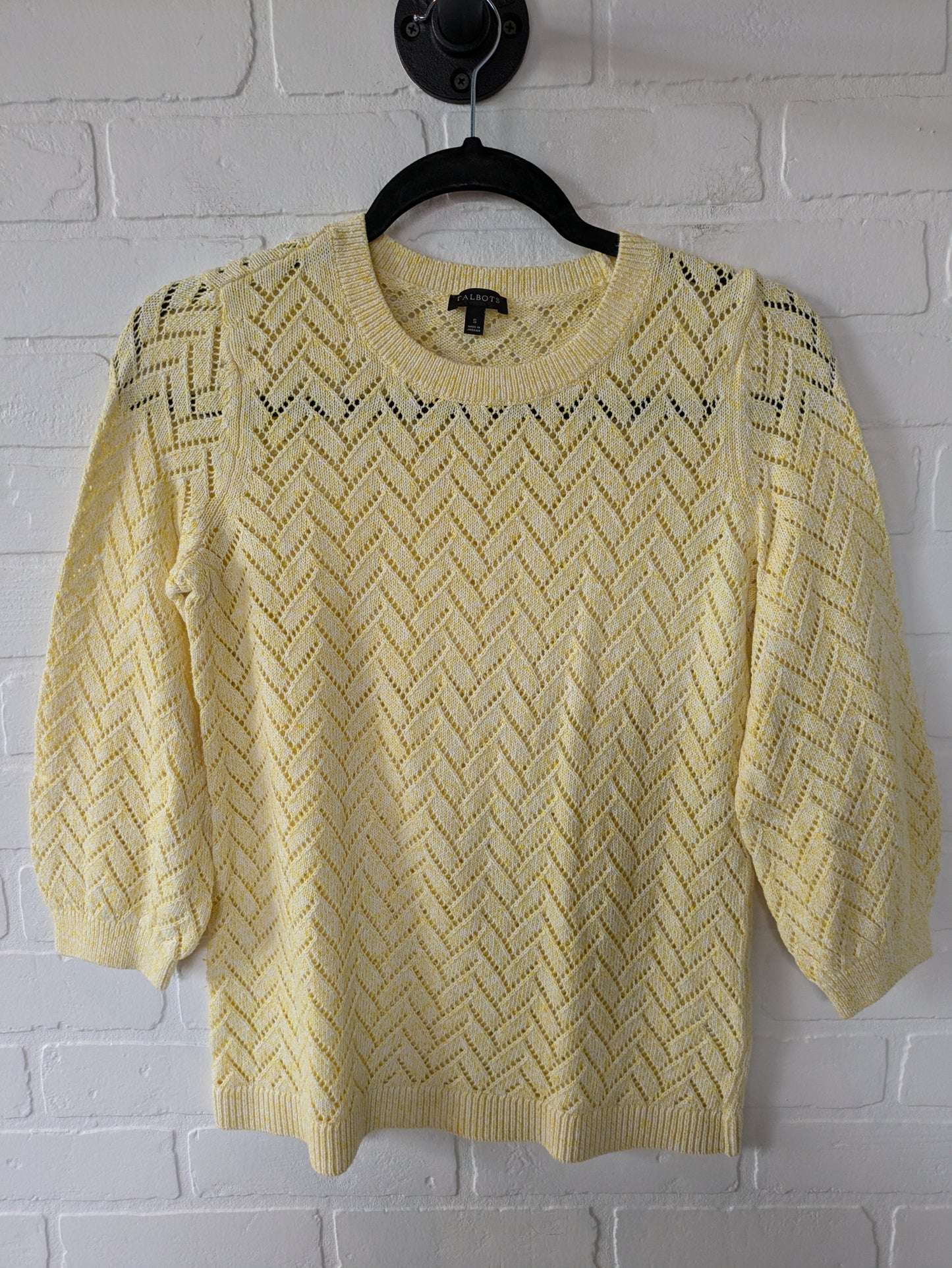 Yellow Sweater Talbots, Size S