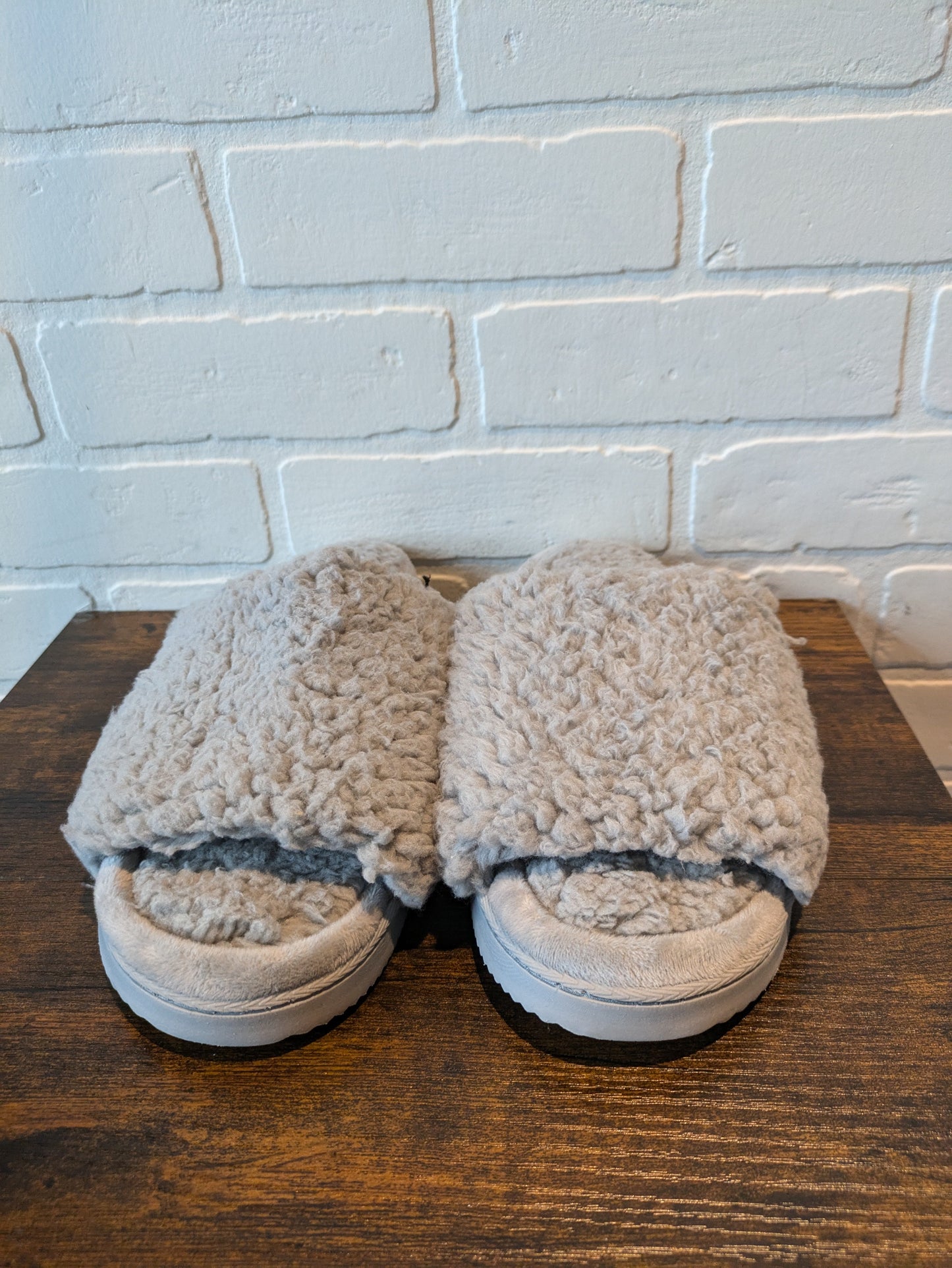 Grey Slippers Size 9