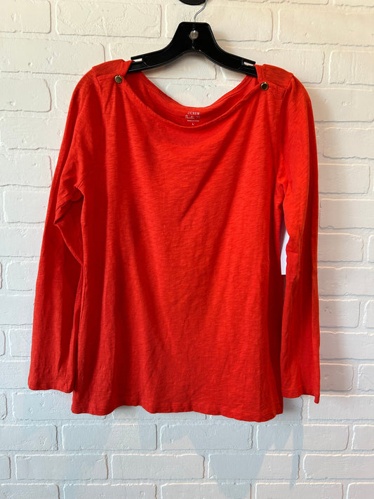 Orange Top Long Sleeve J. Crew, Size L