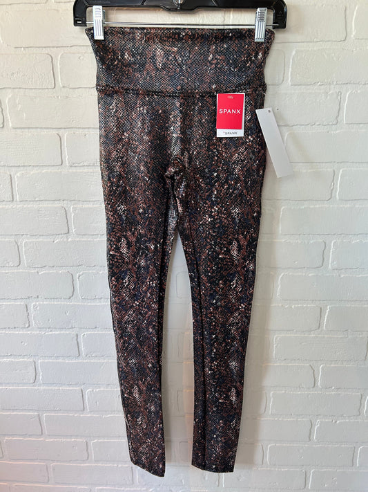 Snakeskin Print Pants Leggings Spanx, Size 4