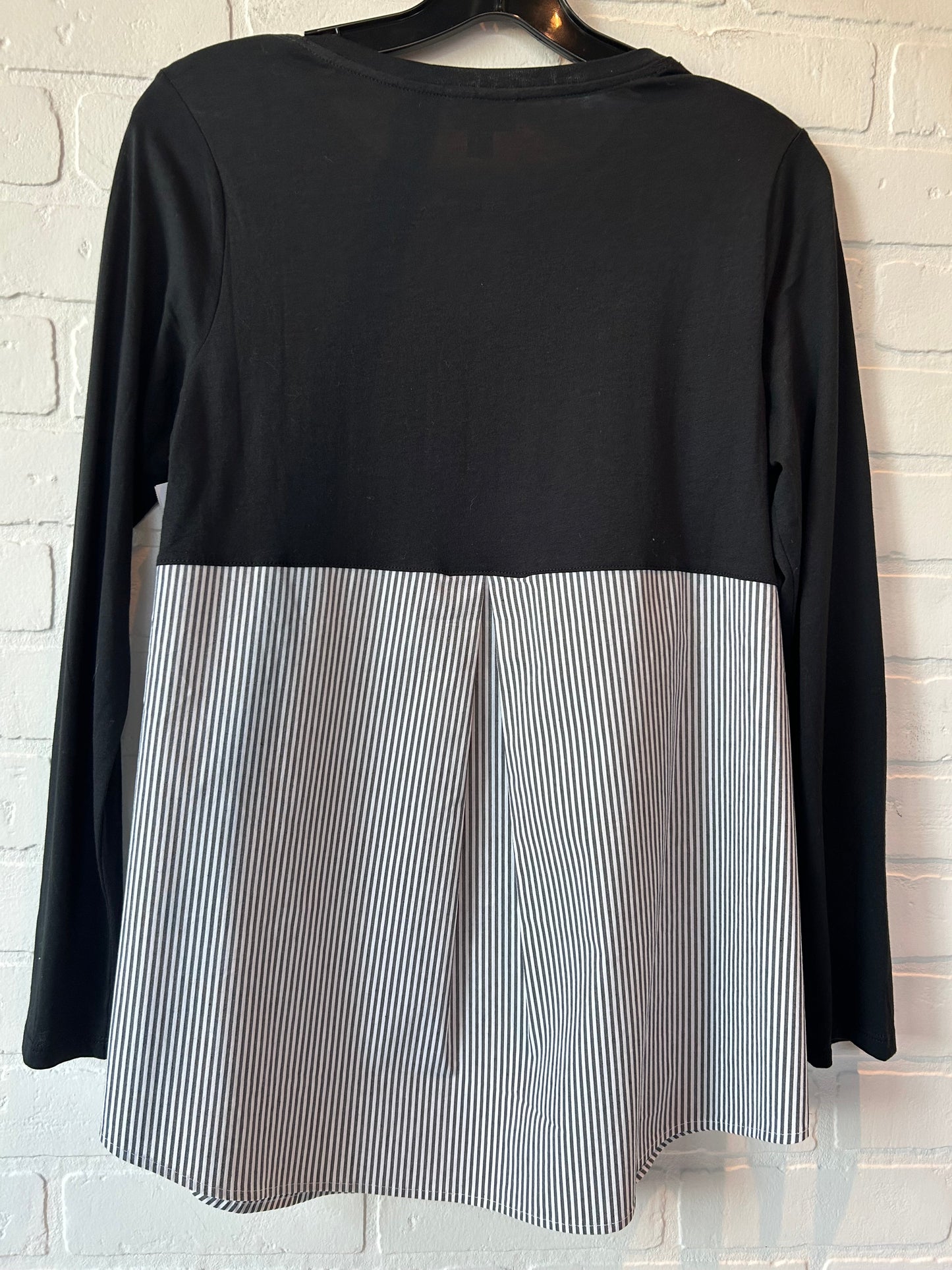 Black & White Top Long Sleeve J. Jill, Size Xs