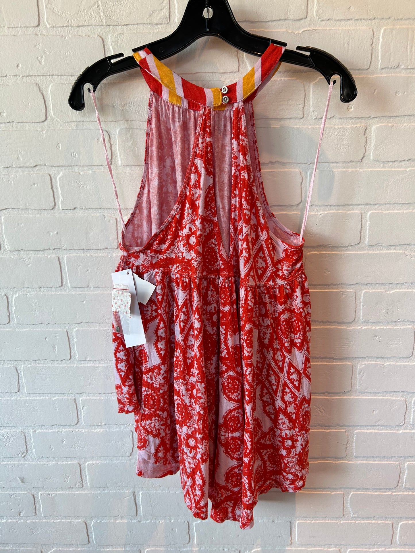 Red Top Sleeveless Free People, Size Xs